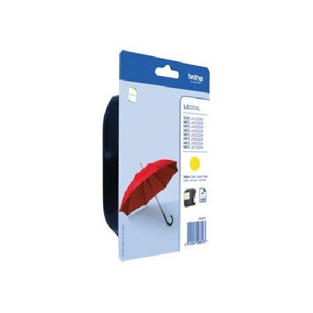 Brother LC225XLYBP - Vysoká výtěžnost - žlutá - originální - blistr - inkoustová cartridge - pro Brother DCP-J4120DW