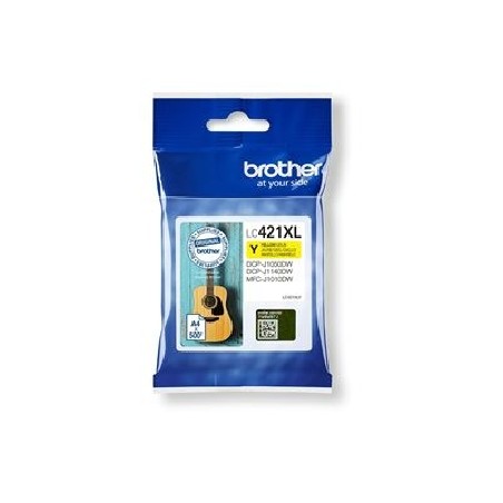Brother LC421XLY - Vysoká výtěžnost - žlutá - originální - inkoustová cartridge - pro Brother DCP-J1140DW, DCP-J1800DW
