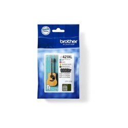 Brother LC421XL - 4-balení - XL - černá, žlutá, azurová, purpurová - originální - inkoustová cartridge - pro Brother