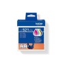 Brother LC521 Value Pack - 4-balení - cerná, žlutá, azurová, purpurová - originální - závesný box - inkoustová cartridge - pro