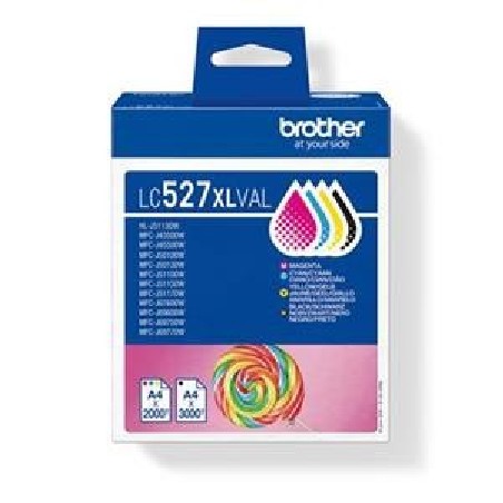 Brother LC527XL Value Pack - 4-balení - Vysoká výtežnost - cerná, žlutá, azurová, purpurová - originální - závesný box