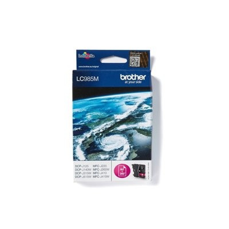 Brother LC985MBP - Purpurová - originální - blistr - inkoustová cartridge - pro Brother DCP-J140W, DCP-J315W, DCP-J515W