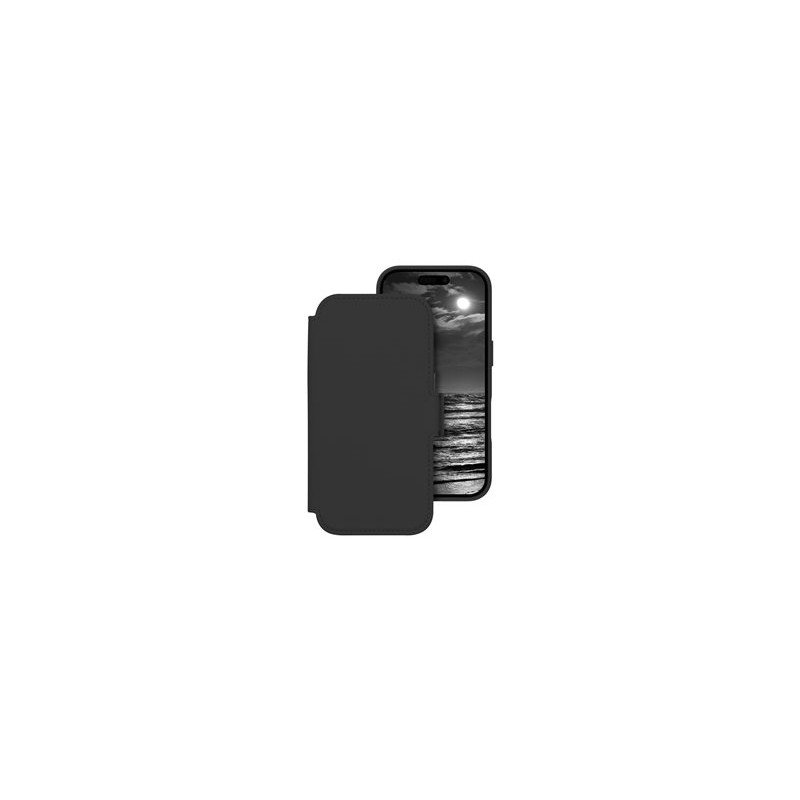 dbramante1928 Lynge - Pouzdro s klopou pro mobilní telefon - kompatibilita s MagSafe - půlnoční - pro Apple iPhone 17