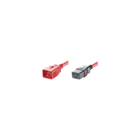 Panduit SmartZone G5 - Elektrický kabel - IEC 60320 C20 zamykací do IEC 60320 C19 zamykací - AC 250 V - 16 A - 61 cm - cervená