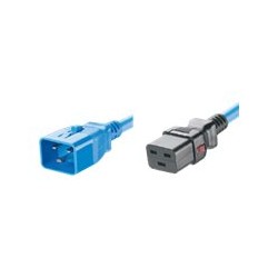 Panduit SmartZone G5 - Elektrický kabel - IEC 60320 C20 zamykací do IEC 60320 C19 zamykací - AC 250 V - 16 A - 91.4 cm - modrá