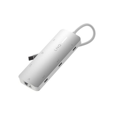 LINQ ProConnect - Dokovací stanice - pro notebook, tablet, chytrý telefon - USB-C - HDMI - 2.5GbE LQ49081