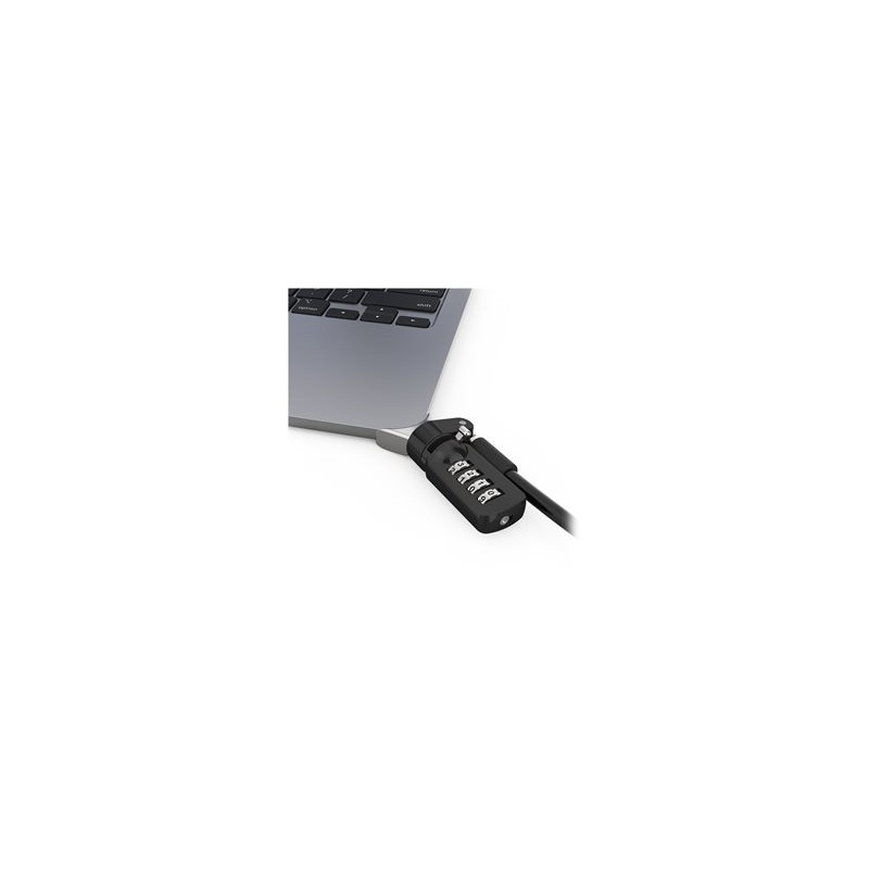 Compulocks Ledge Lock Adapter for MacBook Air 13" M2-M4 with Combination Lock Silver - Adaptér bezpečnostního kabelového zámku