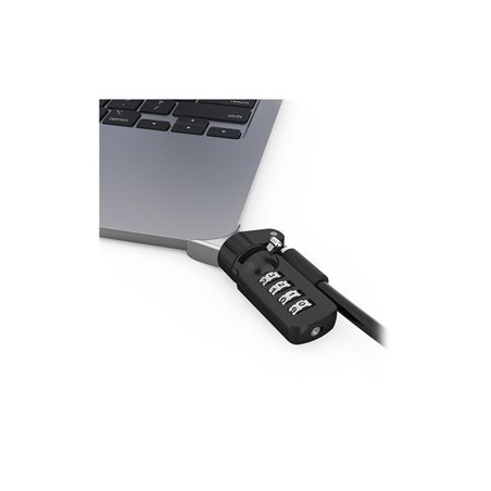 Compulocks Ledge Lock Adapter for MacBook Air 13" M2-M4 with Combination Lock Silver - Adaptér bezpečnostního kabelového zámku