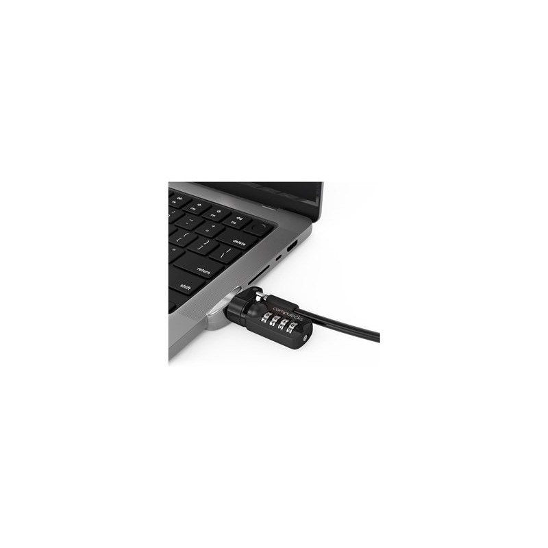 Compulocks Ledge Lock Adapter for MacBook Pro 14" M1, M2 & M3 with Combination Cable - Nástavec zámku bezpečnostního slotu - s