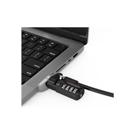Compulocks Ledge Lock Adapter for MacBook Pro 14" M1, M2 & M3 with Combination Cable - Nástavec zámku bezpečnostního slotu - s