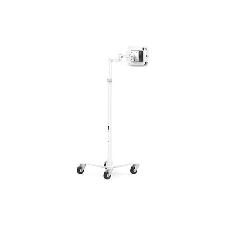 Compulocks iPad 10th-11th (A16) Gen Space Enclosure Medical Rolling Cart Extended Plus Hub White - Vozík - pro tablet