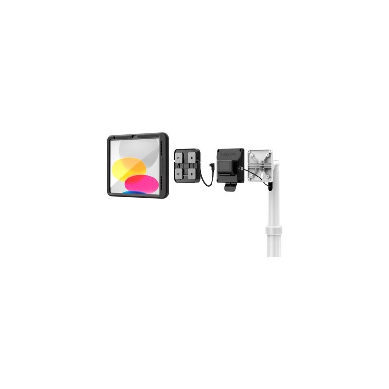 Compulocks iPad 10th-11th (A16) Gen PowerMove Medical Rolling Cart Black - Vozík - pro tablet - zdravotní - cerná, bílá
