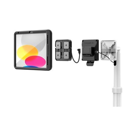 Compulocks iPad 10th-11th (A16) Gen PowerMove Medical Rolling Cart Black - Vozík - pro tablet - zdravotní - cerná, bílá