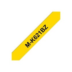 Brother M-K621BZ - Černá na žluté - Role (0,9 cm x 8 m) 1 kazeta/y nelaminovaná páska - pro P-Touch PT-55, PT-65, PT-75, PT-85