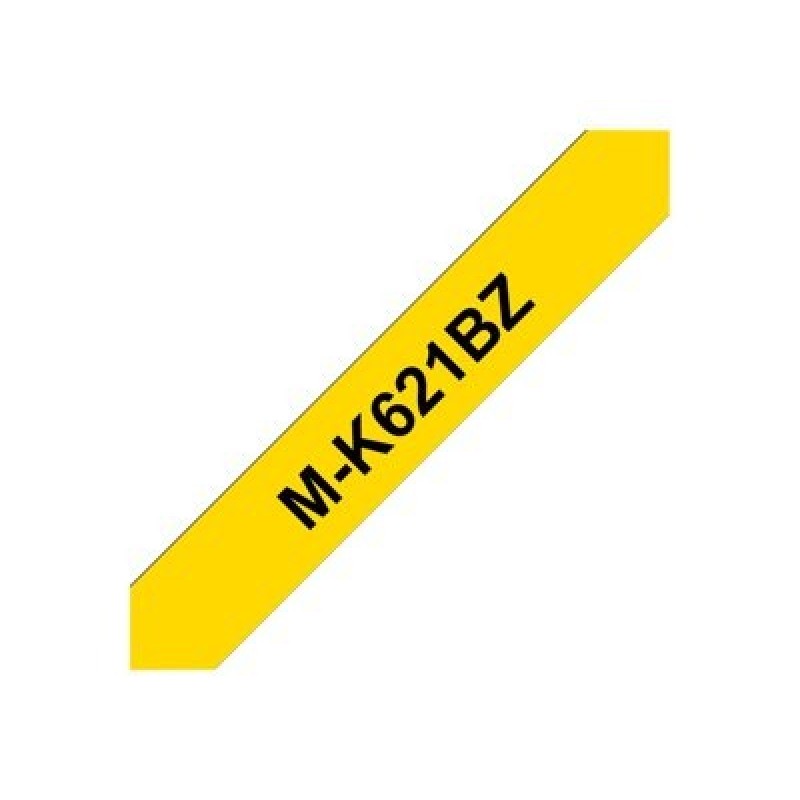 Brother M-K621BZ - Černá na žluté - Role (0,9 cm x 8 m) 1 kazeta/y nelaminovaná páska - pro P-Touch PT-55, PT-65, PT-75, PT-85