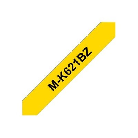 Brother M-K621BZ - Černá na žluté - Role (0,9 cm x 8 m) 1 kazeta/y nelaminovaná páska - pro P-Touch PT-55, PT-65, PT-75, PT-85