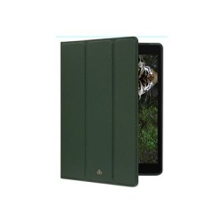 dbramante1928 Milan - Pouzdro s klopou pro tablet - plně zrnitá kůže s jemnou strukturou - evergreen - 10.2" - pro Apple
