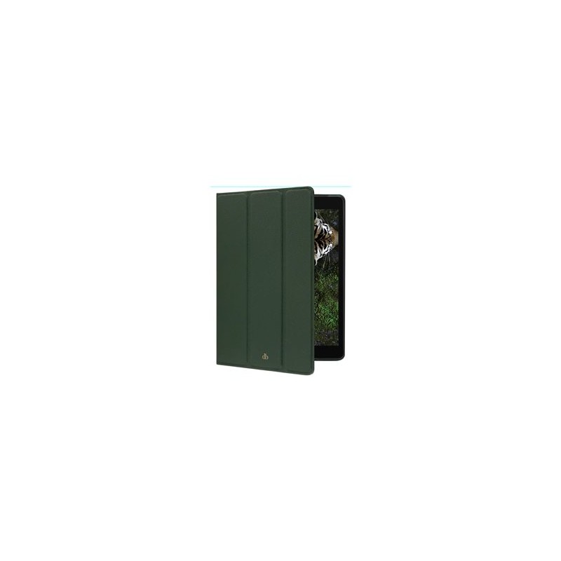 dbramante1928 Milan - Pouzdro s klopou pro tablet - plně zrnitá kůže s jemnou strukturou - evergreen - 10.2" - pro Apple