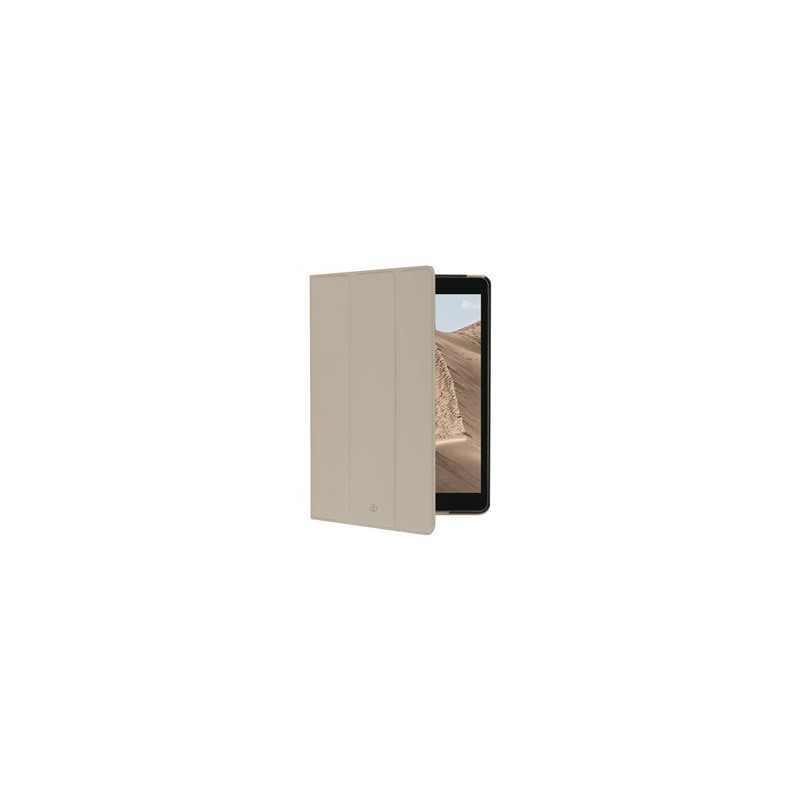 dbramante1928 Milan - Pouzdro s klopou pro tablet - plně zrnitá kůže s jemnou strukturou - písečná duna - 10.2" - pro Apple