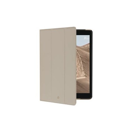 dbramante1928 Milan - Pouzdro s klopou pro tablet - plně zrnitá kůže s jemnou strukturou - písečná duna - 10.2" - pro Apple