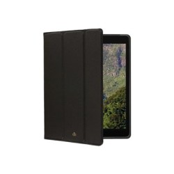 dbramante1928 Milan - Pouzdro s klopou pro tablet - plně zrnitá kůže s jemnou strukturou - noční čerň - 10.2" - pro Apple