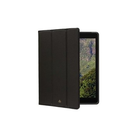 dbramante1928 Milan - Pouzdro s klopou pro tablet - plně zrnitá kůže s jemnou strukturou - noční čerň - 10.2" - pro Apple