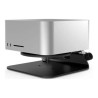Compulocks Mac Studio Security Stand with Dual Head Coiled Cable Keyed Lock Black - Stojan pro desktop - montáž na stul, montáž