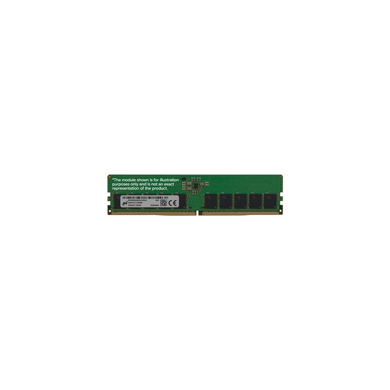 Micron - DDR5 - modul - 16 GB - DIMM 288-pin - 3200 MHz / PC5-51200 - CL52 - hodinový nepředzpracovaný - ECC MTC10C1084S1BC64BR