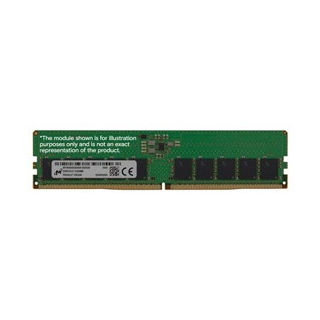 Micron - DDR5 - modul - 16 GB - DIMM 288-pin - 3200 MHz / PC5-51200 - CL52 - hodinový nepředzpracovaný - ECC MTC10C1084S1BC64BR