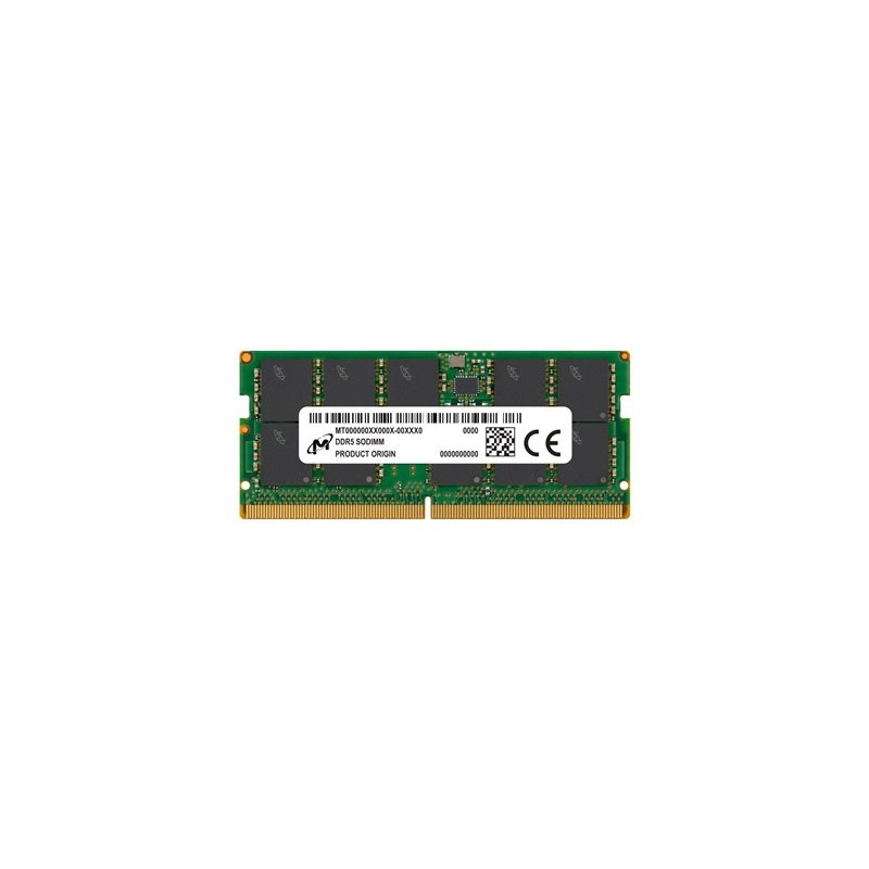 Micron - DDR5 - modul - 16 GB - SO-DIMM 262 pinů - 5600 MHz / PC5-44800 - CL46 - registrovaná - ECC