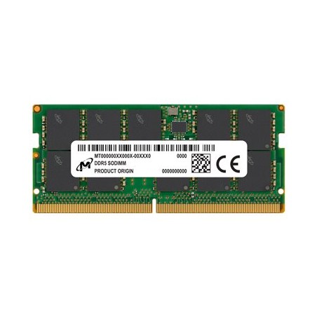 Micron - DDR5 - modul - 16 GB - SO-DIMM 262 pinů - 5600 MHz / PC5-44800 - CL46 - registrovaná - ECC