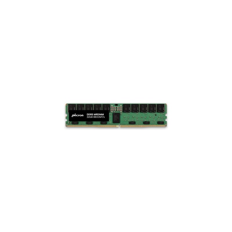 Micron - DDR5 - modul - 32 GB - DIMM 287-pin nízkoprofilová - 8800 MT/s / PC5-70400 - CL36 - 1.1 V - ECC - zelená