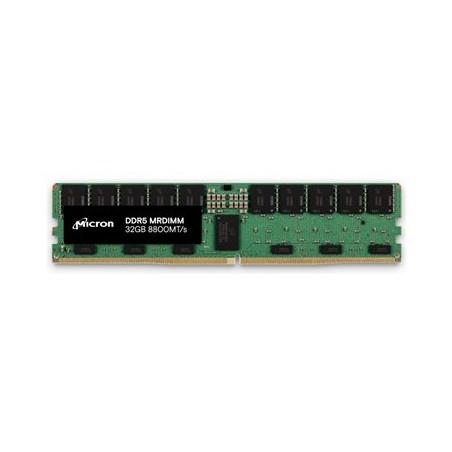 Micron - DDR5 - modul - 32 GB - DIMM 287-pin nízkoprofilová - 8800 MT/s / PC5-70400 - CL36 - 1.1 V - ECC - zelená
