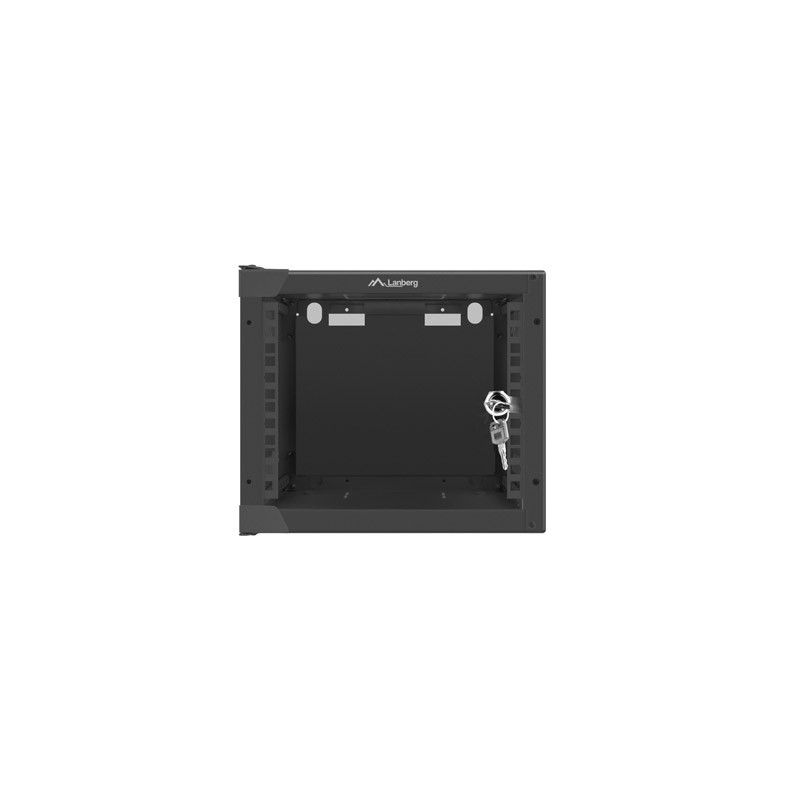Nástěnný rack 10'' 4U 280x310mm černý flat pack