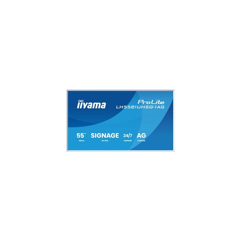 55" iiyama LH5581UHSG-1AG:VA,4K UHD,frame