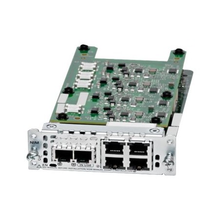 Cisco Network Interface Module - Expanzní modul - FXS/DID x 2 + FXO x 4 - pro Integrated Services Router 4221, 4321, 4331