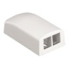 Panduit NetKey Surface Mount Boxes - Krabice k upevnění na povrch - arktická bílá - 2 porty - pro P/N: LD3IW10-A, LD3IW6-A