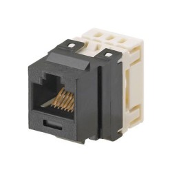 Panduit NetKey Punchdown Jack Module - Modul - CAT 6e - UTP - RJ-45 - černá