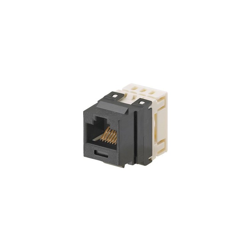 Panduit NetKey Punchdown Jack Module - Modul - CAT 6e - UTP - RJ-45 - černá
