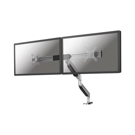 Neomounts NM-D725DX - Montážní sada - plný pohyb - pro 2 LCD displeje - stříbrná - velikost obrazovky: 10"-27" - upevnění