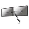 Neomounts NM-D725DX - Montážní sada - plný pohyb - pro 2 LCD displeje - stříbrná - velikost obrazovky: 10"-27" - upevnění