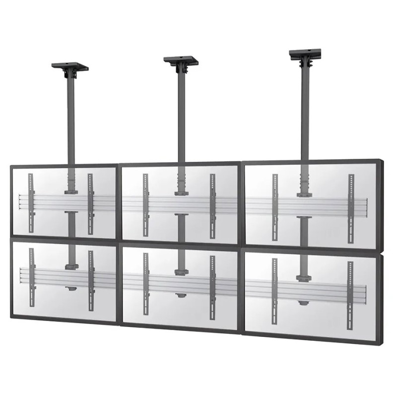 Neomounts NMPRO-C32 - Držák - fixní - pro 3x2 videostěna - černá - velikost obrazovky: 32"-55" - stropní montáž