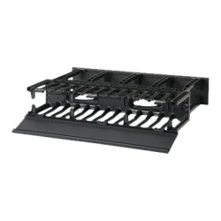 Panduit NetManager High Capacity Horizontal Cable Manager - Stojanový panel pro usporádání kabelu - cerná - 2U - 19"