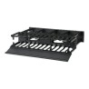 Panduit NetManager High Capacity Horizontal Cable Manager - Stojanový panel pro usporádání kabelu - cerná - 2U - 19"