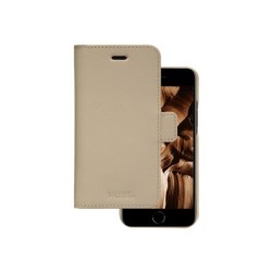 dbramante1928 New York - Pouzdro s klopou pro mobilní telefon - kůže Saffiano - sahara sand - pro Apple iPhone 7, 8, SE (2nd