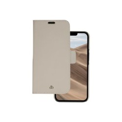dbramante1928 New York - Pouzdro s klopou pro mobilní telefon - pebbled full-grain sustainable leather - sand dune - pro Apple