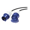 APC Modular IT Power Distribution Cable Extender - Prodlužovací šňůra - IEC 60309 16A (M) do IEC 60309 16A (F) - AC 230 V - 2.4