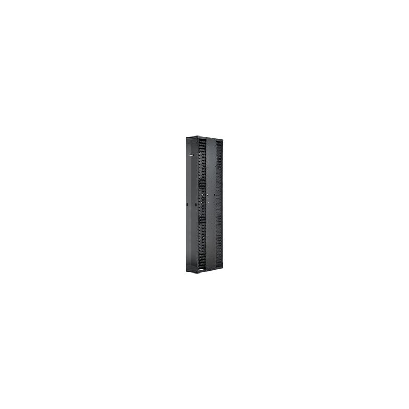 Panduit PatchRunner 2 Enhanced Dual Sided Manager - Stojanový panel pro usporádání kabelu (vertikální) - cerná - 52U - 19"/23"
