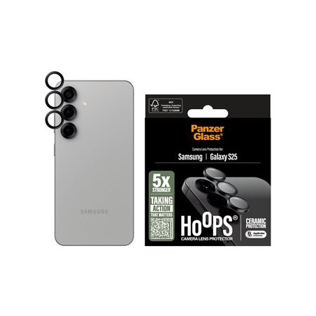 PanzerGlass Hoops - Chránič na objektiv pro mobilní telefon - keramika - pro Samsung Galaxy S25