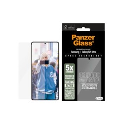 PanzerGlass Ceramic Protection - Ochrana obrazovky pro mobilní telefon - ultra široký tvar - sklo - barva rámu černá